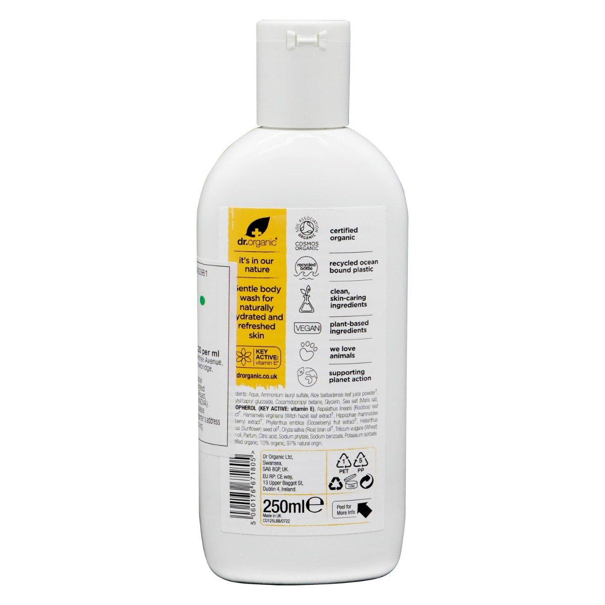 Dr. Organic Vitamin E Body Wash, 250 ml, Pack of 1 Dr. Organic Vitamin E Body Wash, 250 ml, Pack of 1