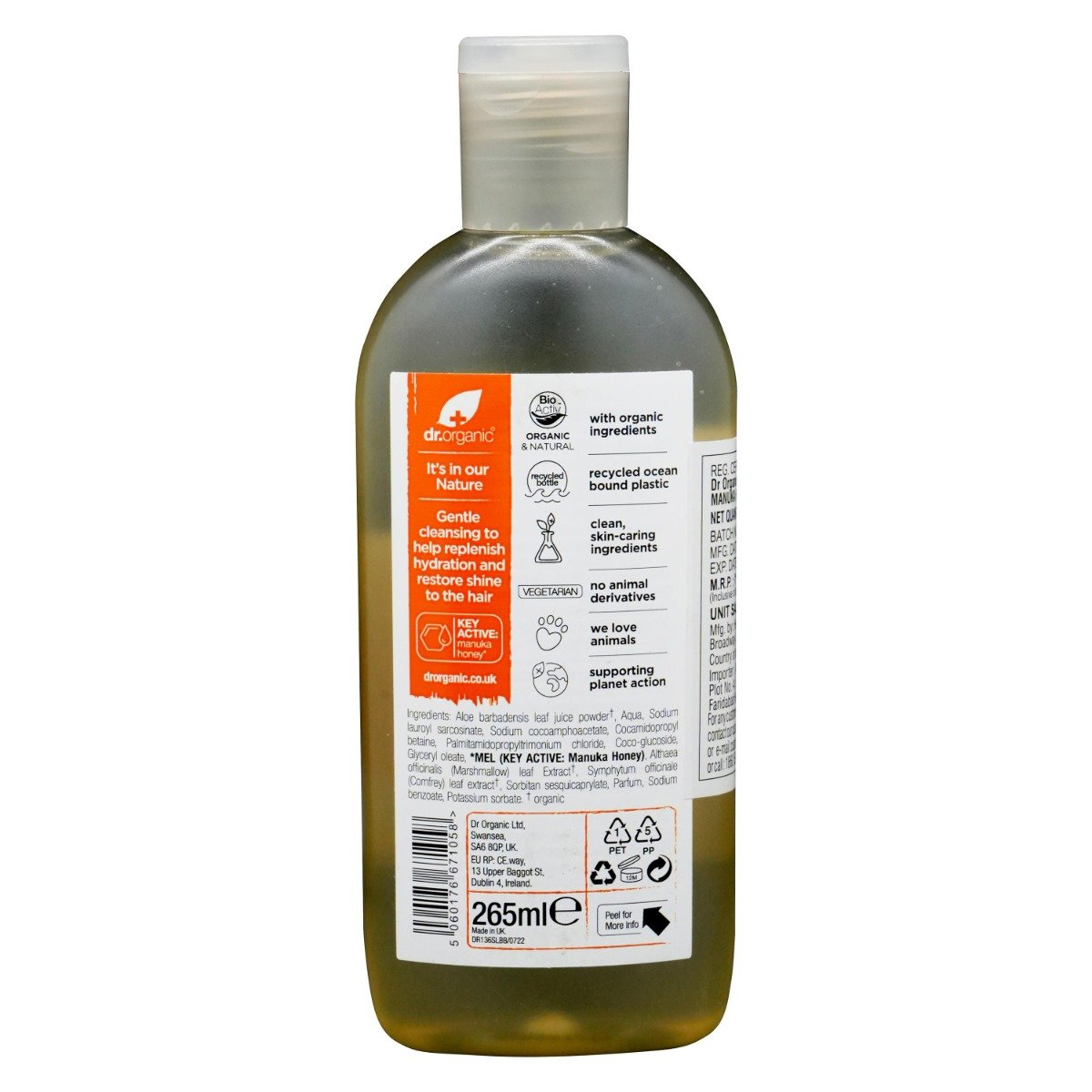 Dr. Organic Manuka Honey Shampoo, 265 ml, Pack of 1 Dr. Organic Manuka Honey Shampoo, 265 ml, Pack of 1
