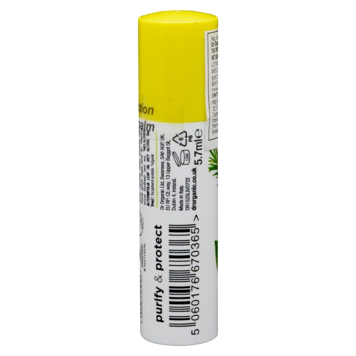 Dr. Organic Tea Tree SPF 15 Lip Balm, 5.7 ml, Pack of 1 Dr. Organic Tea Tree SPF 15 Lip Balm, 5.7 ml, Pack of 1