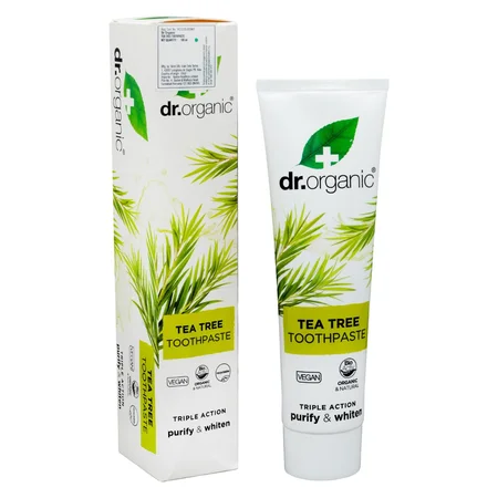 Dr. Organic Tea Tree Purifying Toothpaste, 100 ml