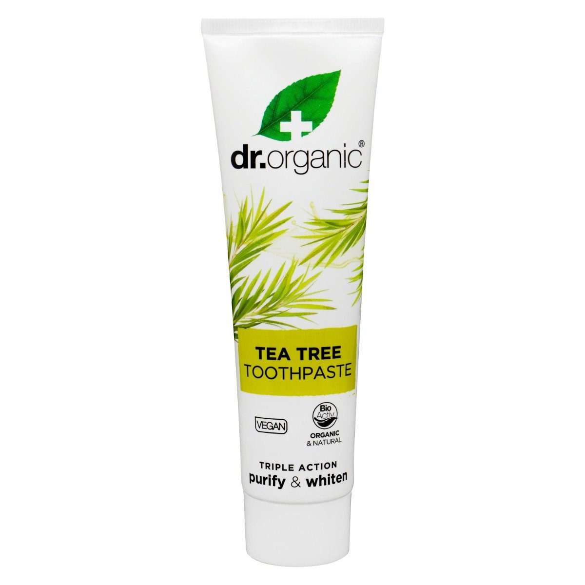 Dr. Organic Tea Tree Purifying Toothpaste, 100 ml, Pack of 1 Dr. Organic Tea Tree Purifying Toothpaste, 100 ml, Pack of 1