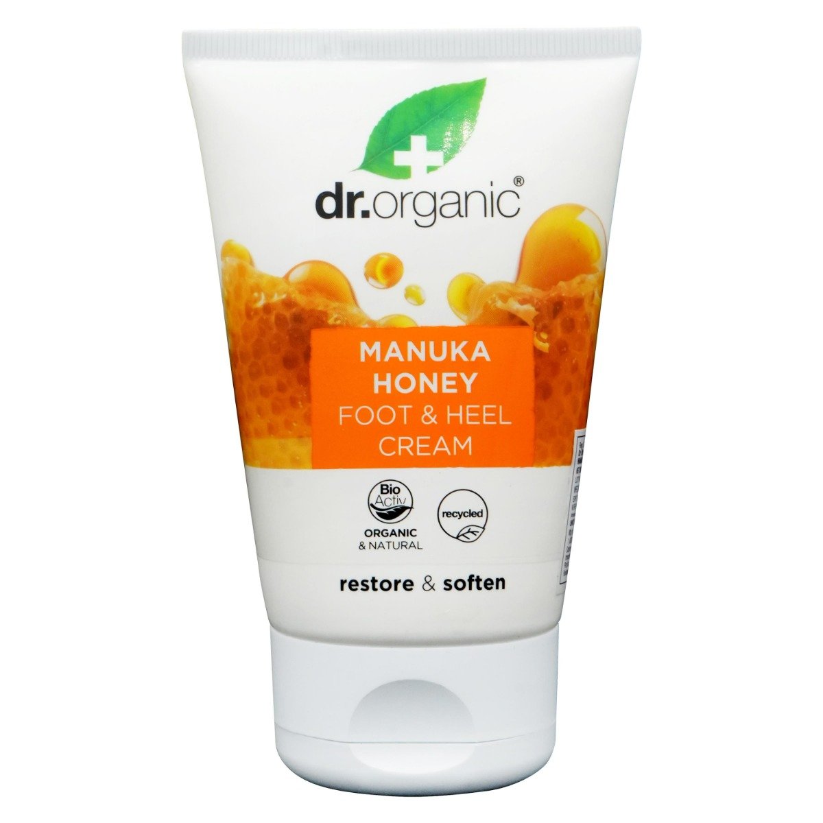 Dr. Organic Manuka Honey Foot & Heel Cream 125 ml | With Manuka Honey & Shea Butter | Moisturising & Restoring | For Dry & Sensitive Skin, Pack of 1 Dr. Organic Manuka Honey Foot & Heel Cream 125 ml | With Manuka Honey & Shea Butter | Moisturising & Restoring | For Dry & Sensitive Skin, Pack of 1