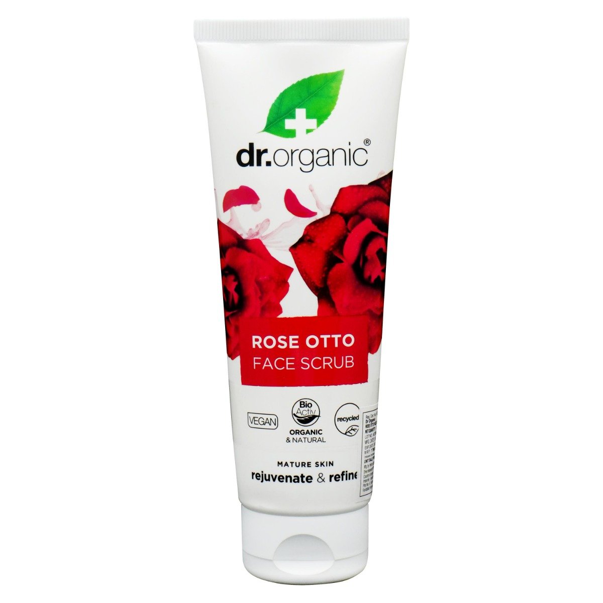 Dr. Organic Rose Otto Face Scrub 125 ml | Organic Rose Otto | Helps In Skin Refining & Rejuvenating | For Mature Skin, Pack of 1 Dr. Organic Rose Otto Face Scrub 125 ml | Organic Rose Otto | Helps In Skin Refining & Rejuvenating | For Mature Skin, Pack of 1