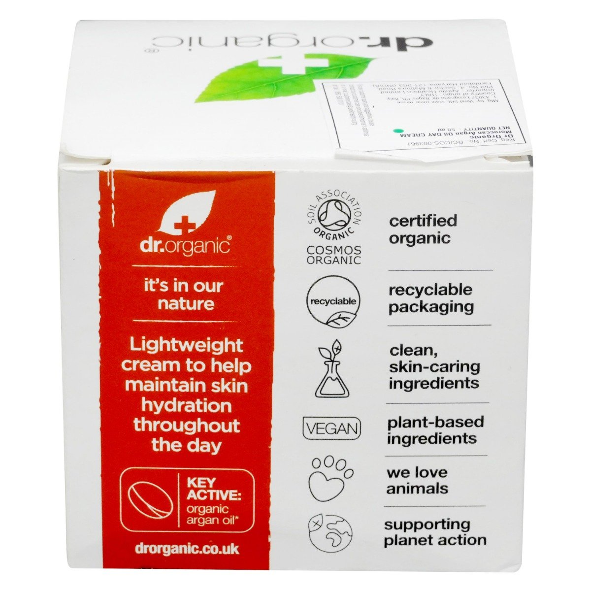 Dr. Organic Moroccan Argan Oil Day Cream, 50 ml, Pack of 1 Dr. Organic Moroccan Argan Oil Day Cream, 50 ml, Pack of 1