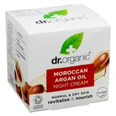 Dr. Organic Moroccan Argan Oil Night Cream, 50 ml, Pack of 1