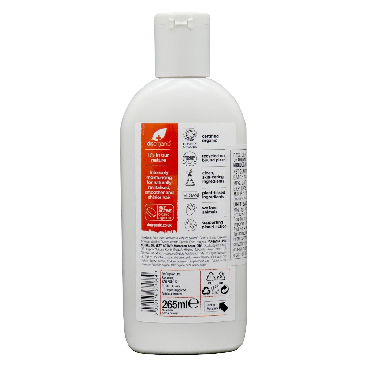 Dr. Organic Moroccan Argan Oil Conditioner, 265 ml, Pack of 1 Dr. Organic Moroccan Argan Oil Conditioner, 265 ml, Pack of 1