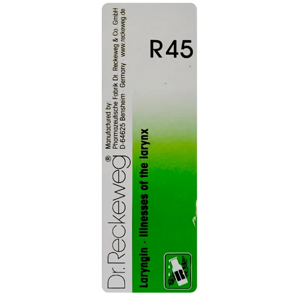 Dr.Reckeweg R45 Illnesses Of The Larynx Drops, 22 ml