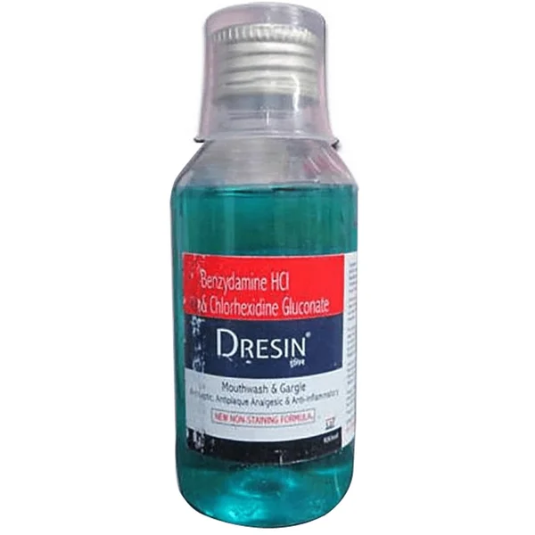 Dresin Mouthwash &amp; Gargle 100 ml, Pack of 1 Mouth Wash