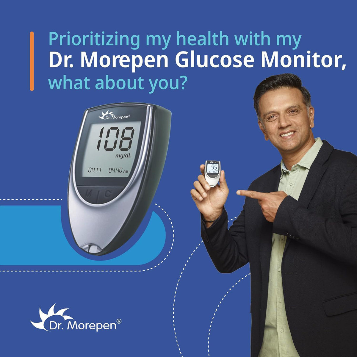 Dr. Morepen Gluco One Blood Glucose Monitoring System BG-03 with 50 Test Strips, 1 kit, Pack of 1 Dr. Morepen Gluco One Blood Glucose Monitoring System BG-03 with 50 Test Strips, 1 kit, Pack of 1