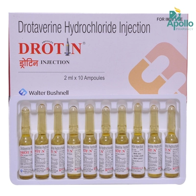 Drotin 40 mg Injection 10 x 2 ml, Pack of 10 InjectionS