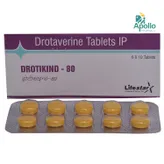 Drotikind-80 Tablet 10's, Pack of 10 TABLETS