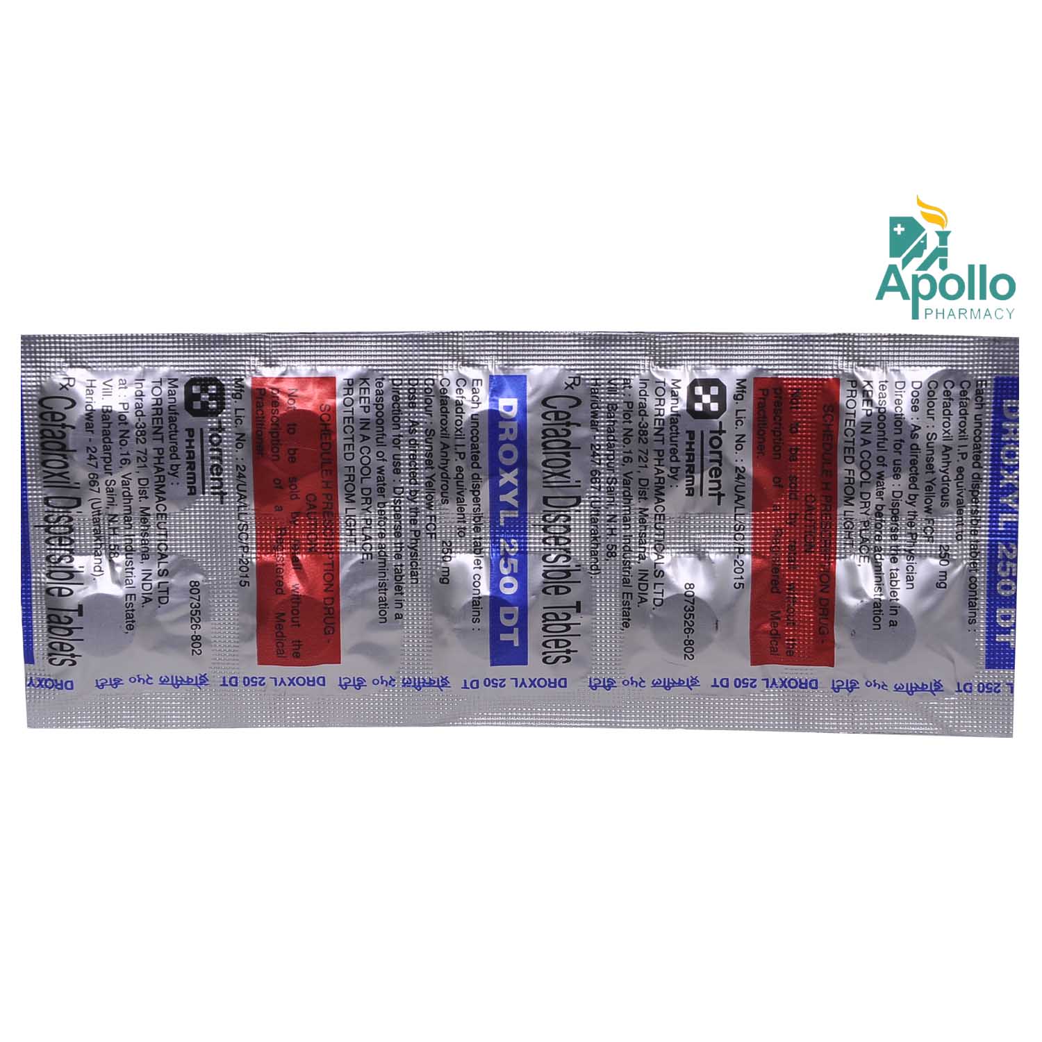 Droxyl 250 DT Tablet 10's, Pack of 10 TabletS Droxyl 250 DT Tablet 10's, Pack of 10 TabletS