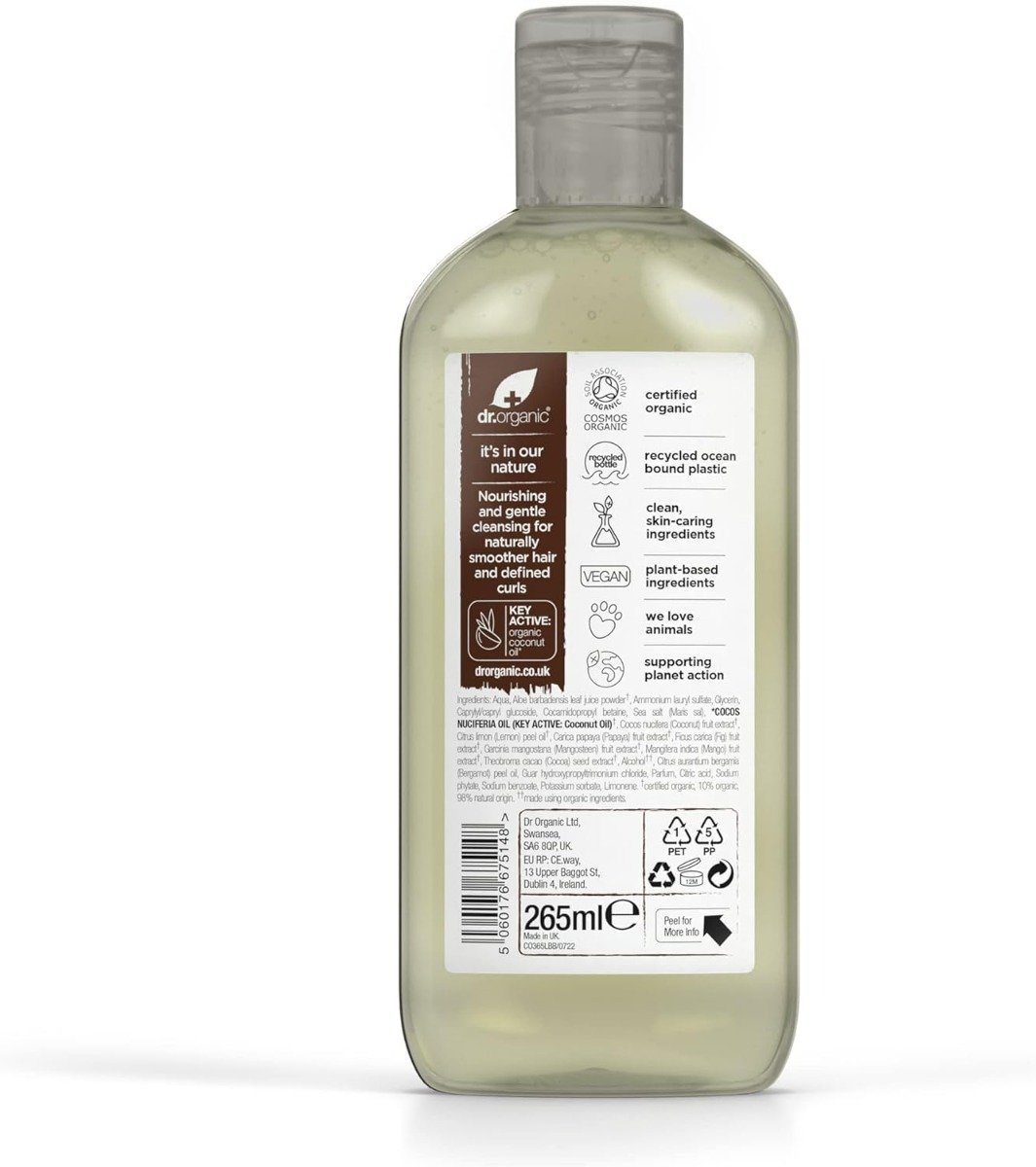 Dr. Organic Coconut Oil Shampoo, 265 ml, Pack of 1 Dr. Organic Coconut Oil Shampoo, 265 ml, Pack of 1