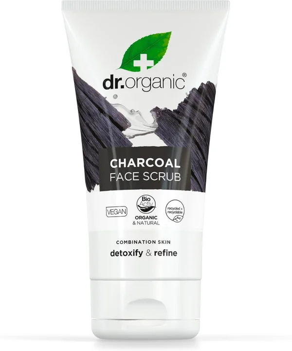 Dr.Organic Charcoal Face Scrub, 125 ml