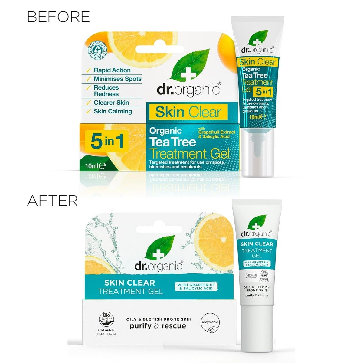 Dr Organic Skin Clear Treatment Gel, 10 ml, Pack of 1 Dr Organic Skin Clear Treatment Gel, 10 ml, Pack of 1