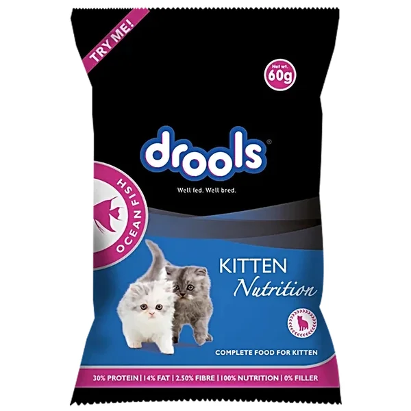 Drools Kitten Nutrition Ocean Fish, 60 gm