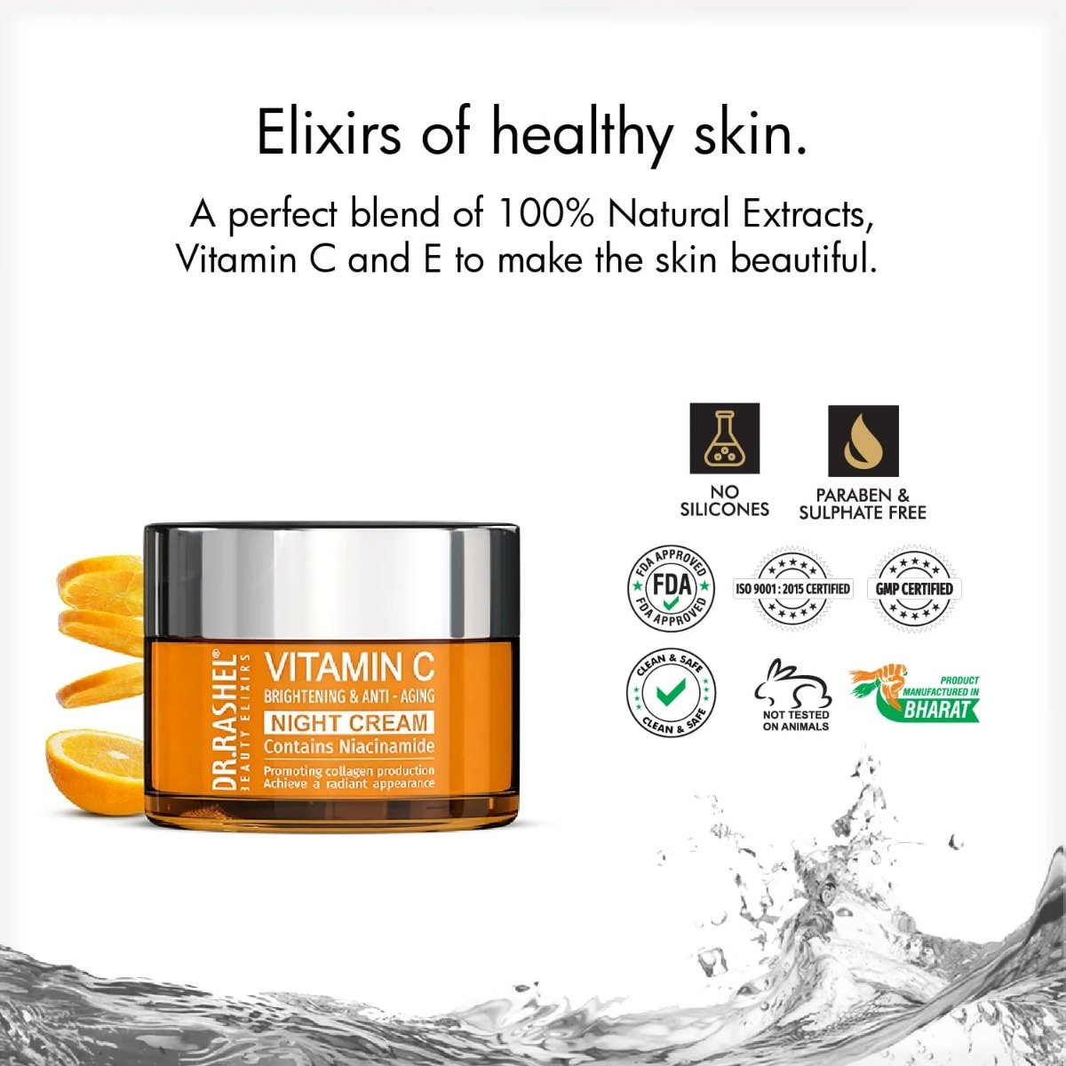 Dr. Rashel Vitamin C Brightening & Anti-Aging Night Cream, 50 gm, Pack of 1 Dr. Rashel Vitamin C Brightening & Anti-Aging Night Cream, 50 gm, Pack of 1