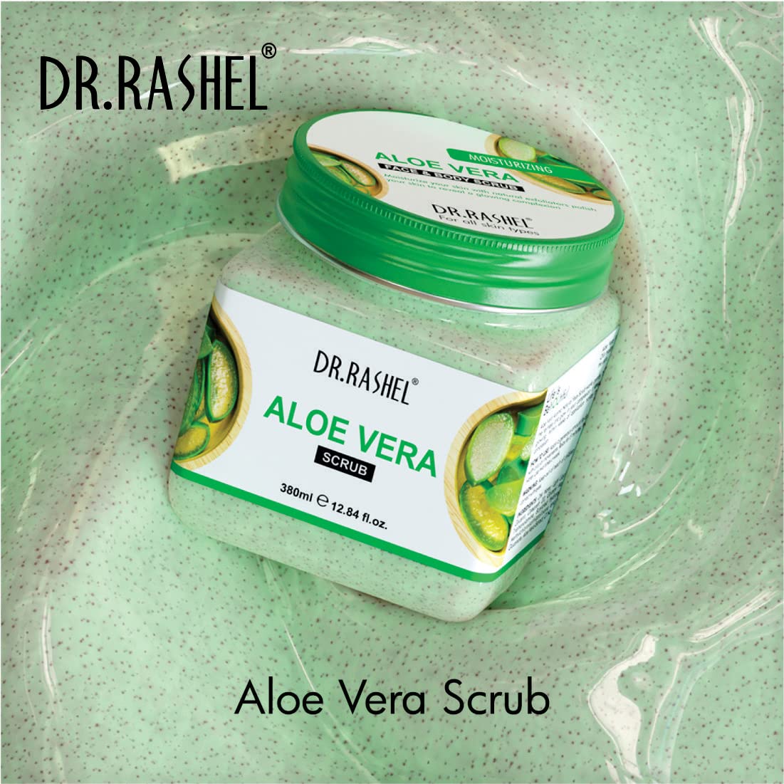 Dr.Rashel Aloe Vera Scrub for Face & Body, 380 ml, Pack of 1 Dr.Rashel Aloe Vera Scrub for Face & Body, 380 ml, Pack of 1