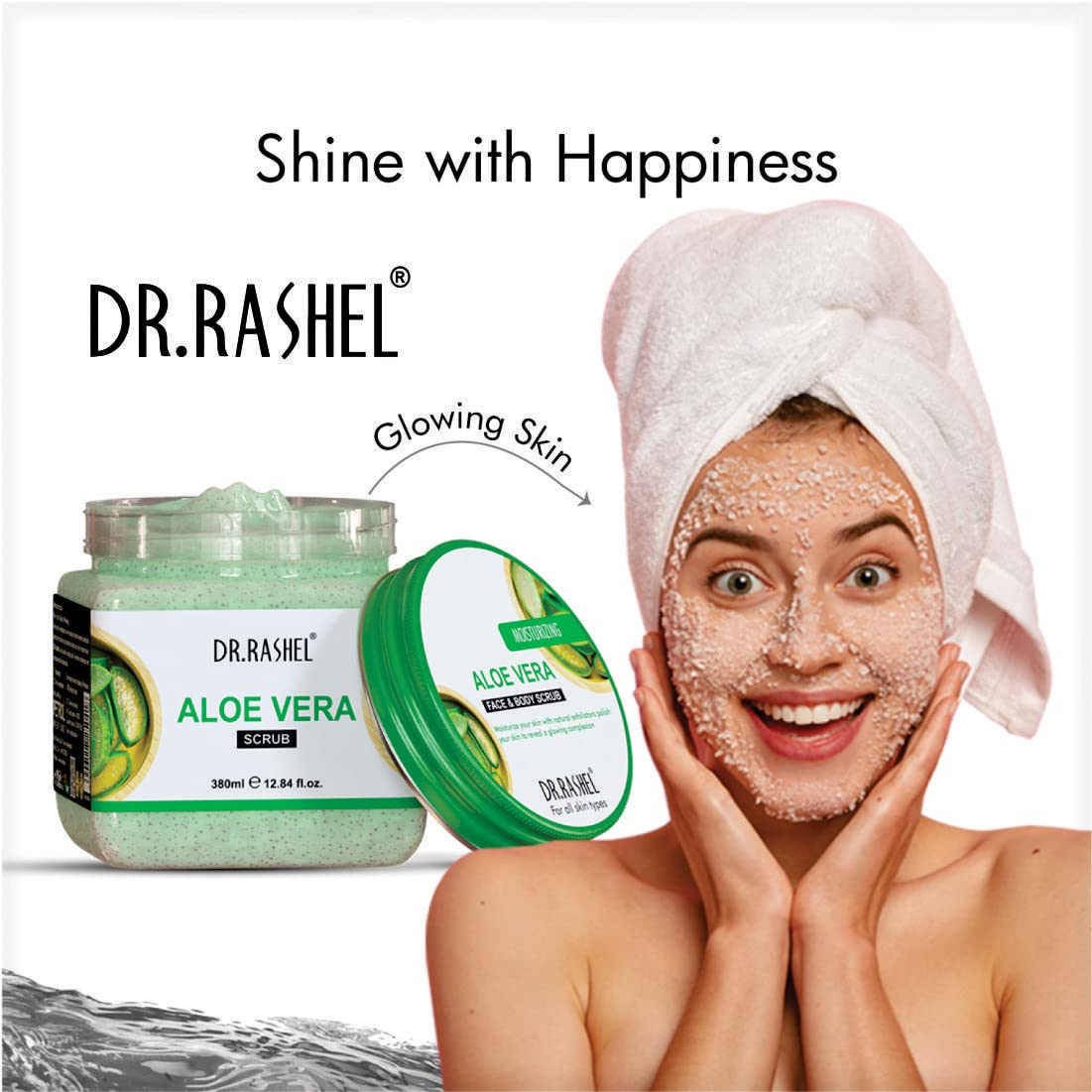 Dr.Rashel Aloe Vera Scrub for Face & Body, 380 ml, Pack of 1 Dr.Rashel Aloe Vera Scrub for Face & Body, 380 ml, Pack of 1