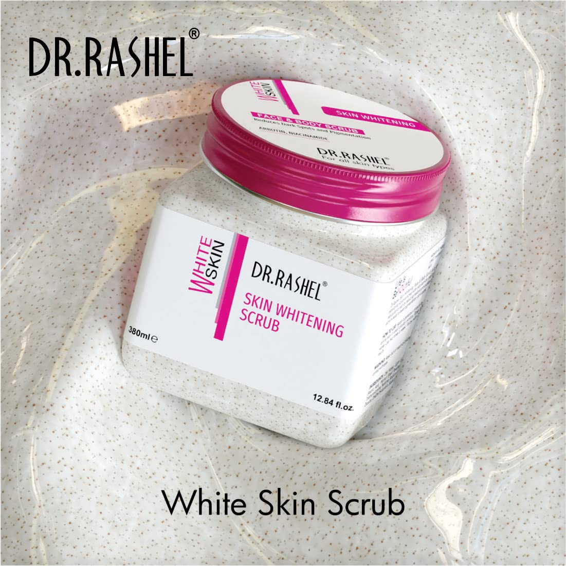 Dr.Rashel White Skin Face Scrub for Skin Whitening, 380 ml, Pack of 1 Dr.Rashel White Skin Face Scrub for Skin Whitening, 380 ml, Pack of 1