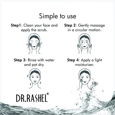 Dr.Rashel White Skin Face Scrub for Skin Whitening, 380 ml, Pack of 1