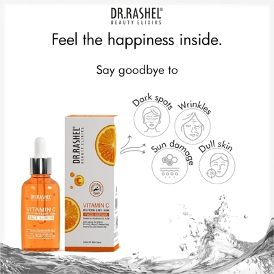 Dr.Rashel Vitamin C Brightening &amp; Anti-Aging Face Serum, 30 ml, Pack of 1