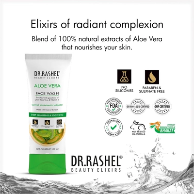 Dr.Rashel Aloe Vera Face Wash, 100 ml, Pack of 1