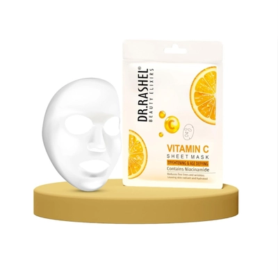 Dr.Rashel Vitamin C Face Sheet Mask, 20 gm, Pack of 1