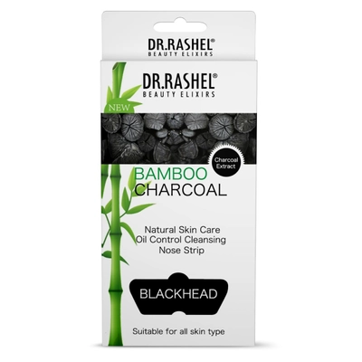 Dr.Rashel Bamboo Charcoal Nose Strips for Blackheads, 10 Count, Pack of 1