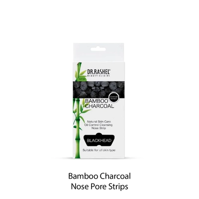 Dr.Rashel Bamboo Charcoal Nose Strips for Blackheads, 10 Count, Pack of 1