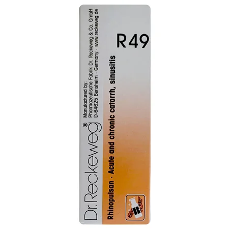 Dr.Reckeweg R49 Acute & Chronic Catarrh, Sinusitis Drops, 22 ml