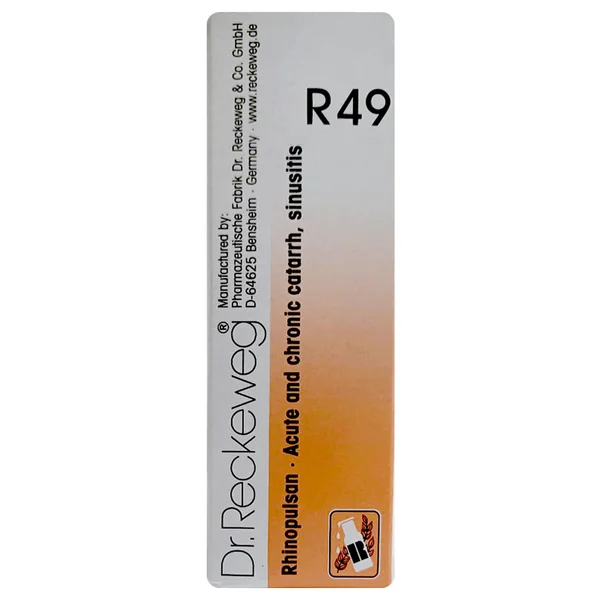 Dr.Reckeweg R49 Acute &amp; Chronic Catarrh, Sinusitis Drops, 22 ml, Pack of 1