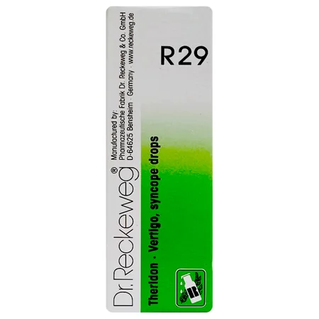 Dr.Reckeweg R29 Vertigo, Syncope Drops, 22 ml