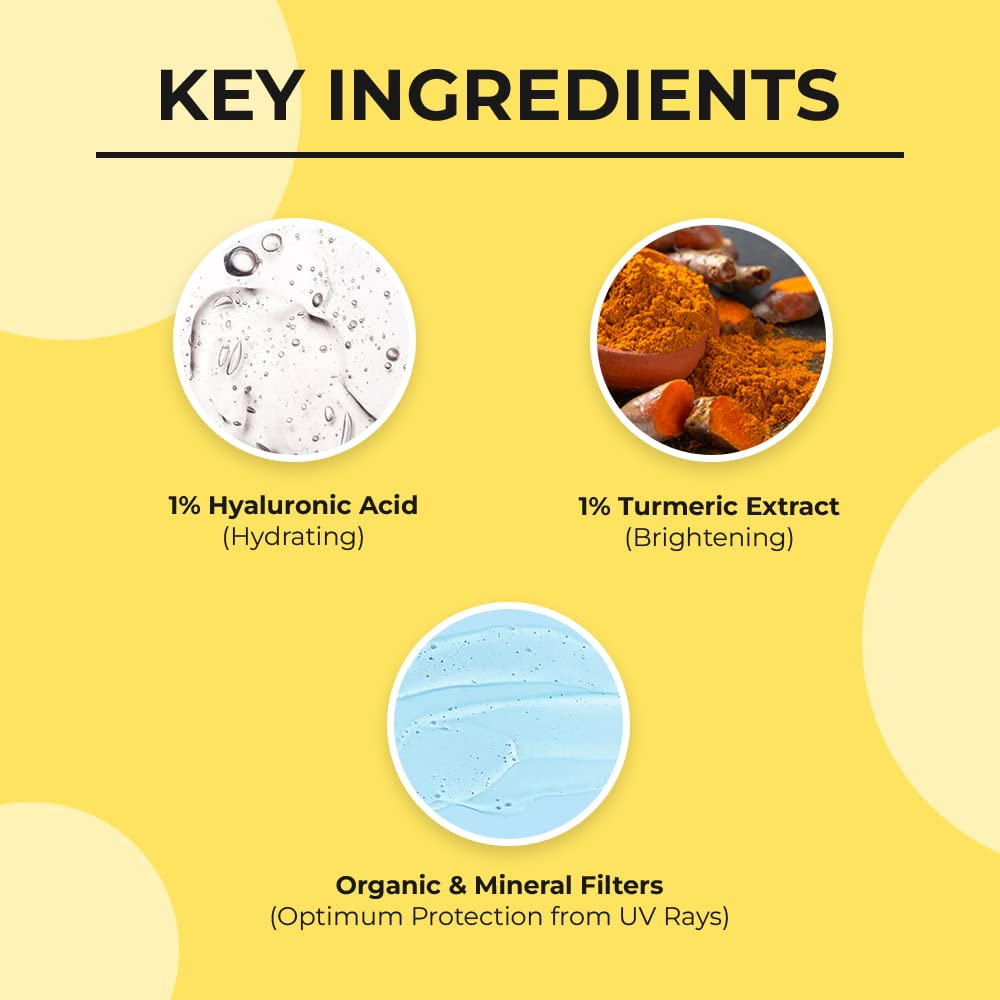 Dr. Sheth's Haldi & Hyaluronic Acid SPF 50+ Sunscreen Cream, 50 gm, Pack of 1 Dr. Sheth's Haldi & Hyaluronic Acid SPF 50+ Sunscreen Cream, 50 gm, Pack of 1