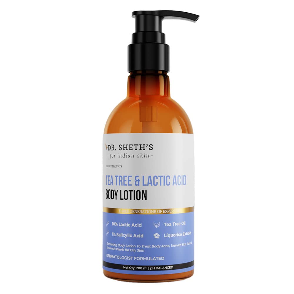 Buy Dr. Sheth s Tea Tree Lactic Acid Body Lotion 200 ml 19 Minutes Delivery Apollo Pharmacy