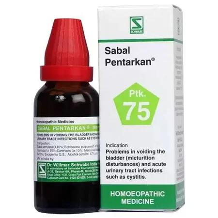 Dr.Willmar Schwabe India Sabal Pentarkan Ptk 75 Drop, 30 ml