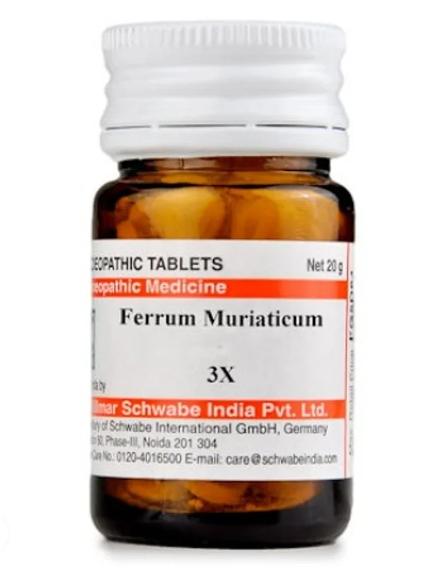 Dr.Willmar Schwabe Ferrum Muriaticum 3X Tablets, 20 gm