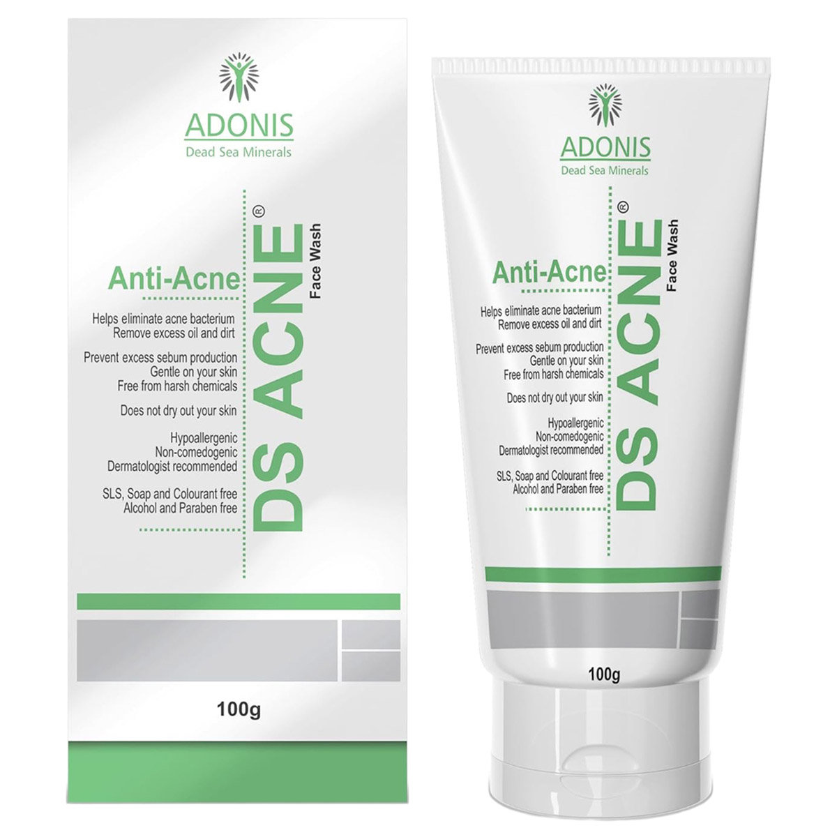 Adonis DS Acne Face Wash 100 gm | With Natural Ingredients | Removes Excess Oil | Prevents Acne Eruptions | For Acne Free Skin, Pack of 1 Adonis DS Acne Face Wash 100 gm | With Natural Ingredients | Removes Excess Oil | Prevents Acne Eruptions | For Acne Free Skin, Pack of 1