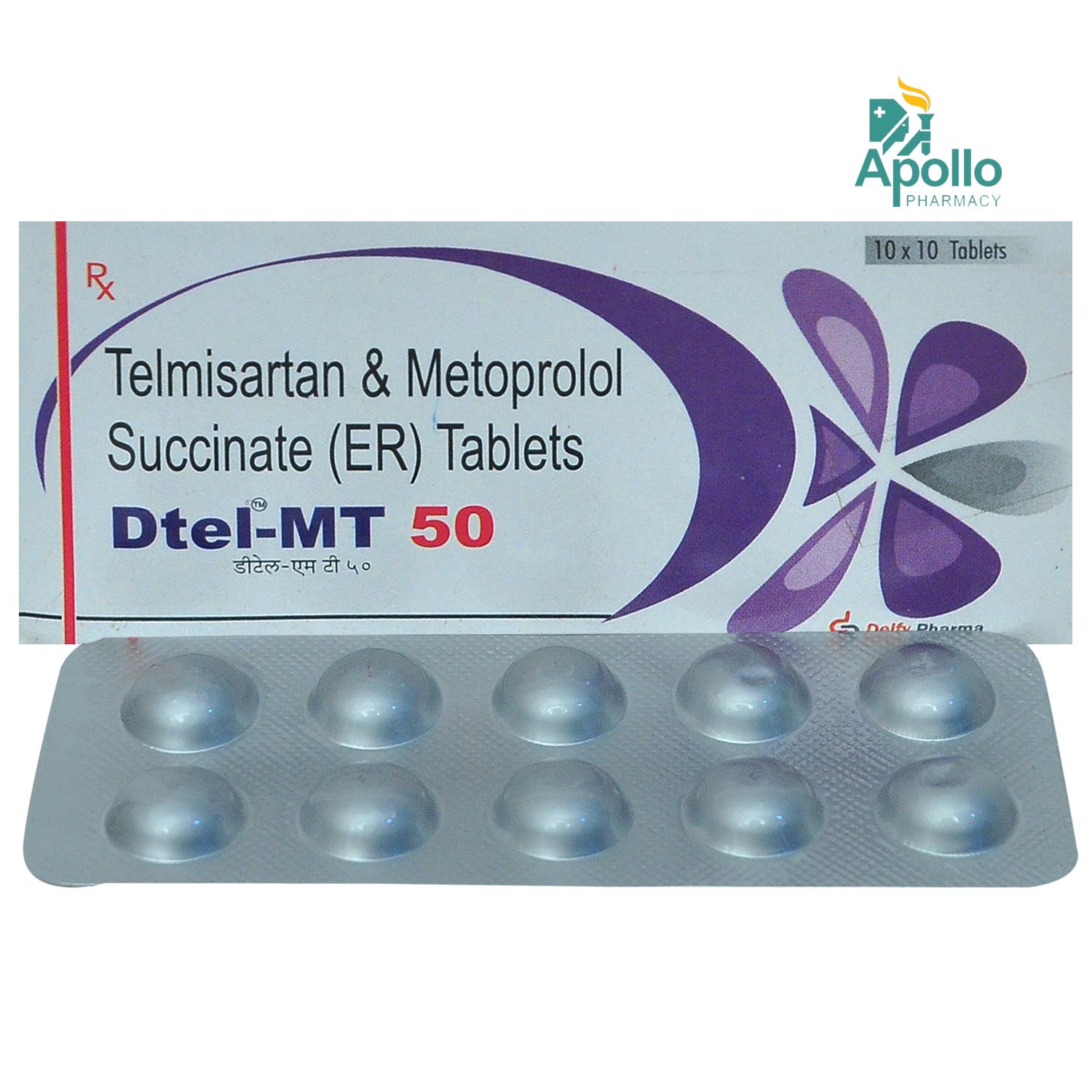 DTEL MT 50MG TABLET 10'S, Pack of 10 TABLETS DTEL MT 50MG TABLET 10'S, Pack of 10 TABLETS