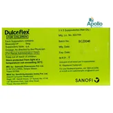 Dulcoflex 5mg Suppository for Children 5's, Pack of 5 SUPPOSITORYS