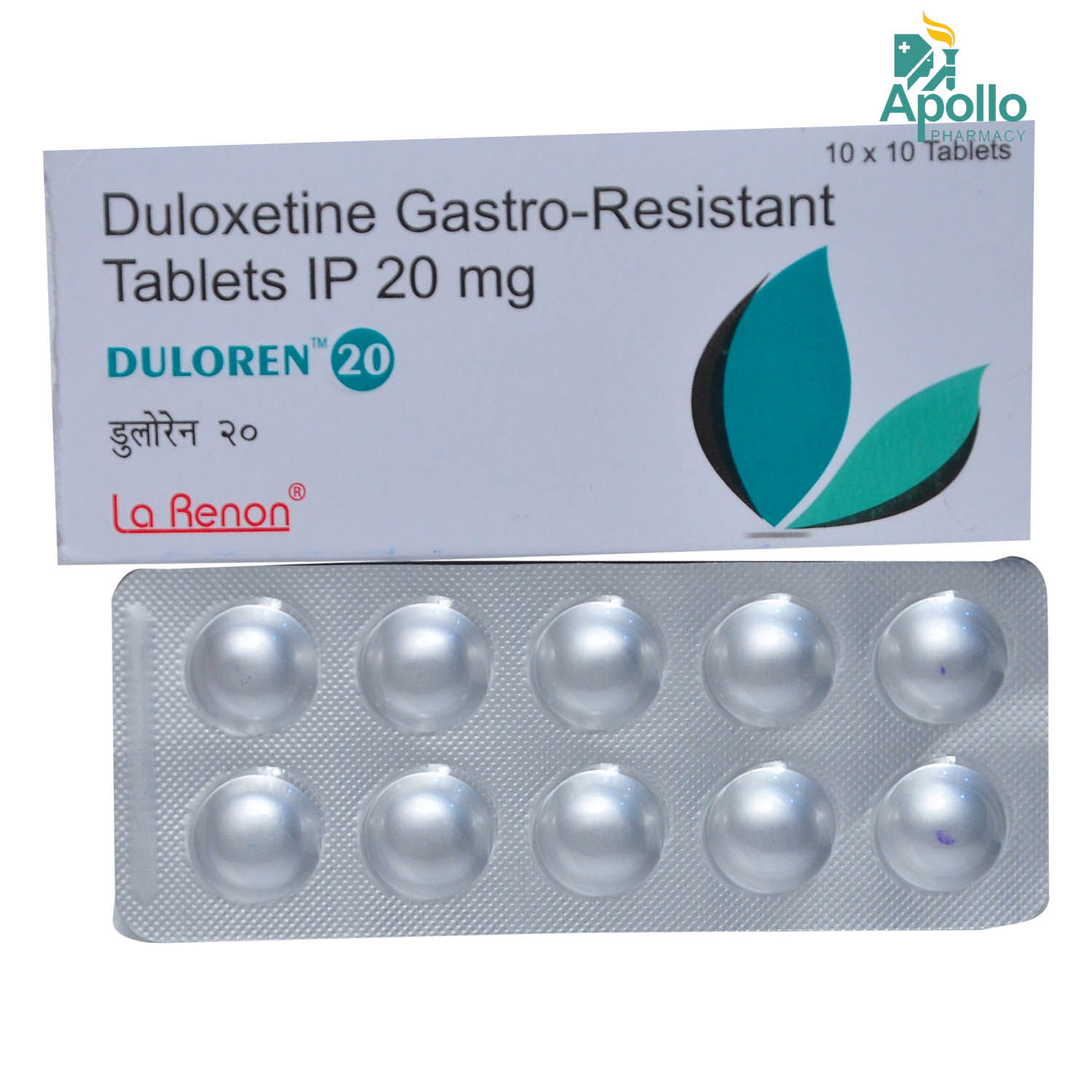 Buy Duloren 20 Tablet 10's Online