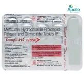 Duopil HS 1 mg/850 mg Tablet 10's, Pack of 10 TabletS