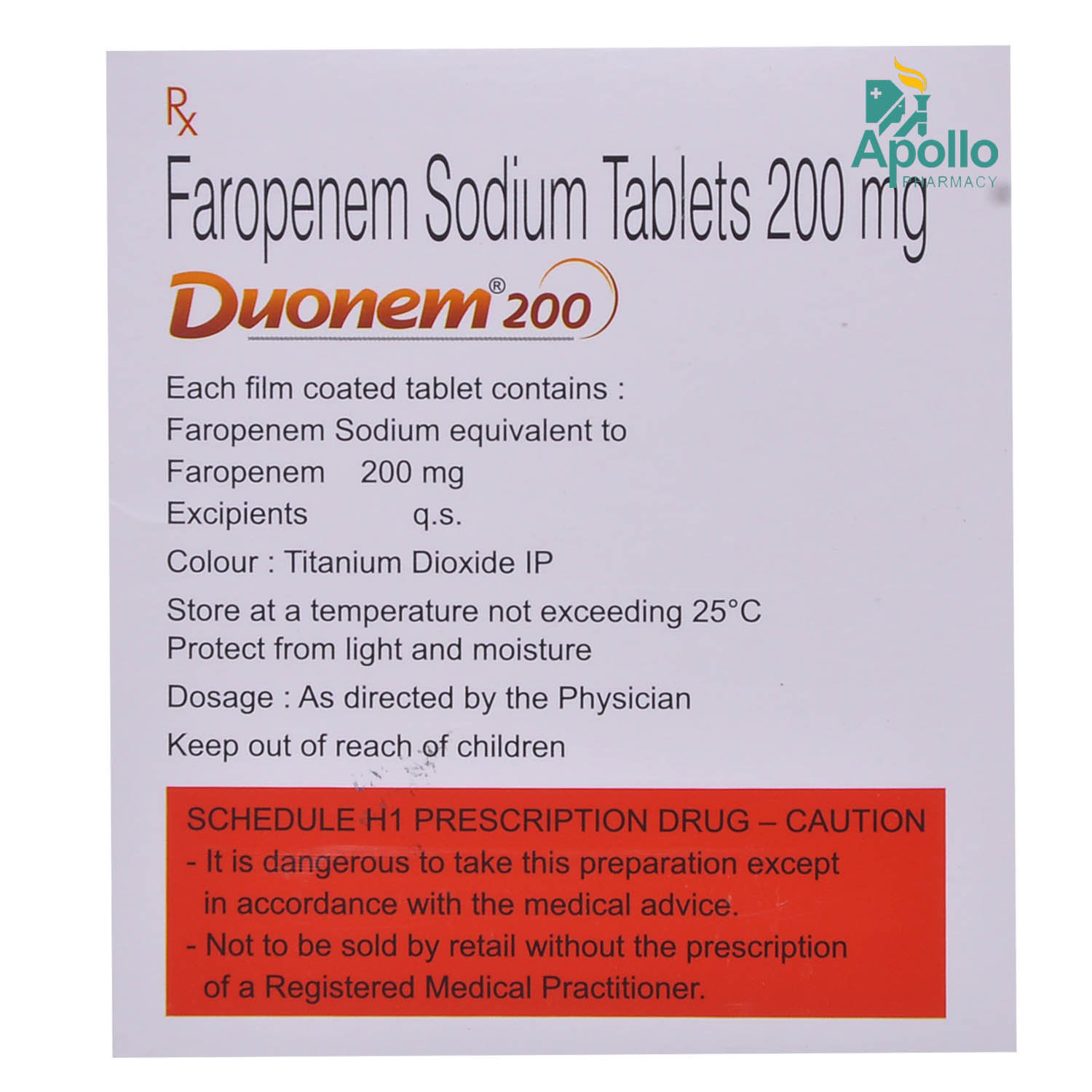Duonem 200 Tablet 6's, Pack of 6 TABLETS Duonem 200 Tablet 6's, Pack of 6 TABLETS