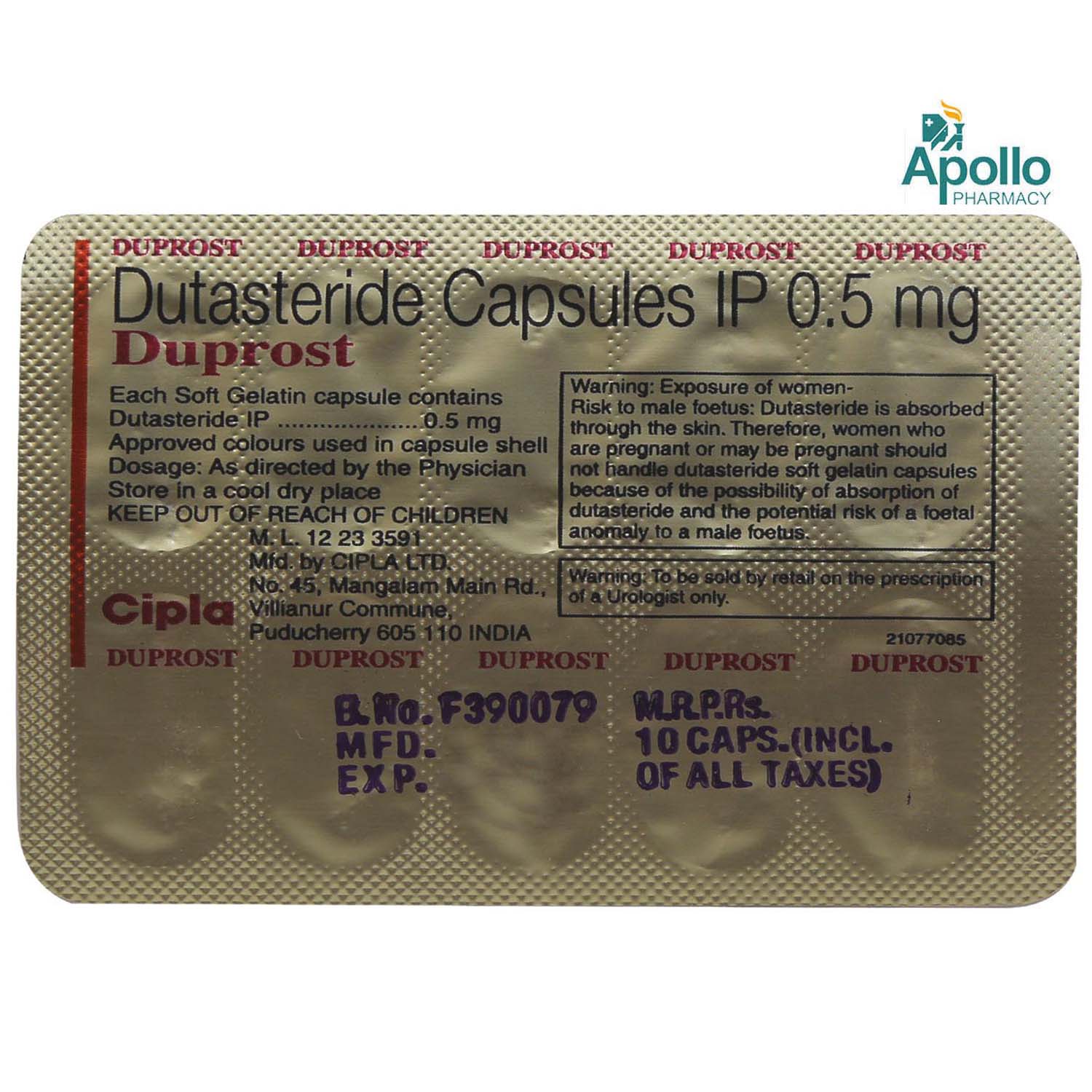 Duprost Capsule 10's, Pack of 10 CAPSULES