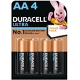 Duracell Ultra Alkaline AA Batteries, 4 Count