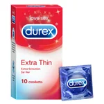Durex Extra Thin Condoms, 10 Count