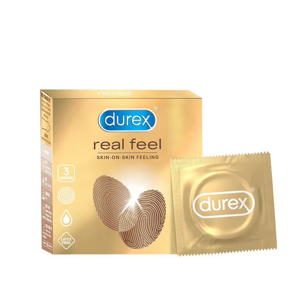 Durex Real Feel Condoms, 3 Count, Pack of 1