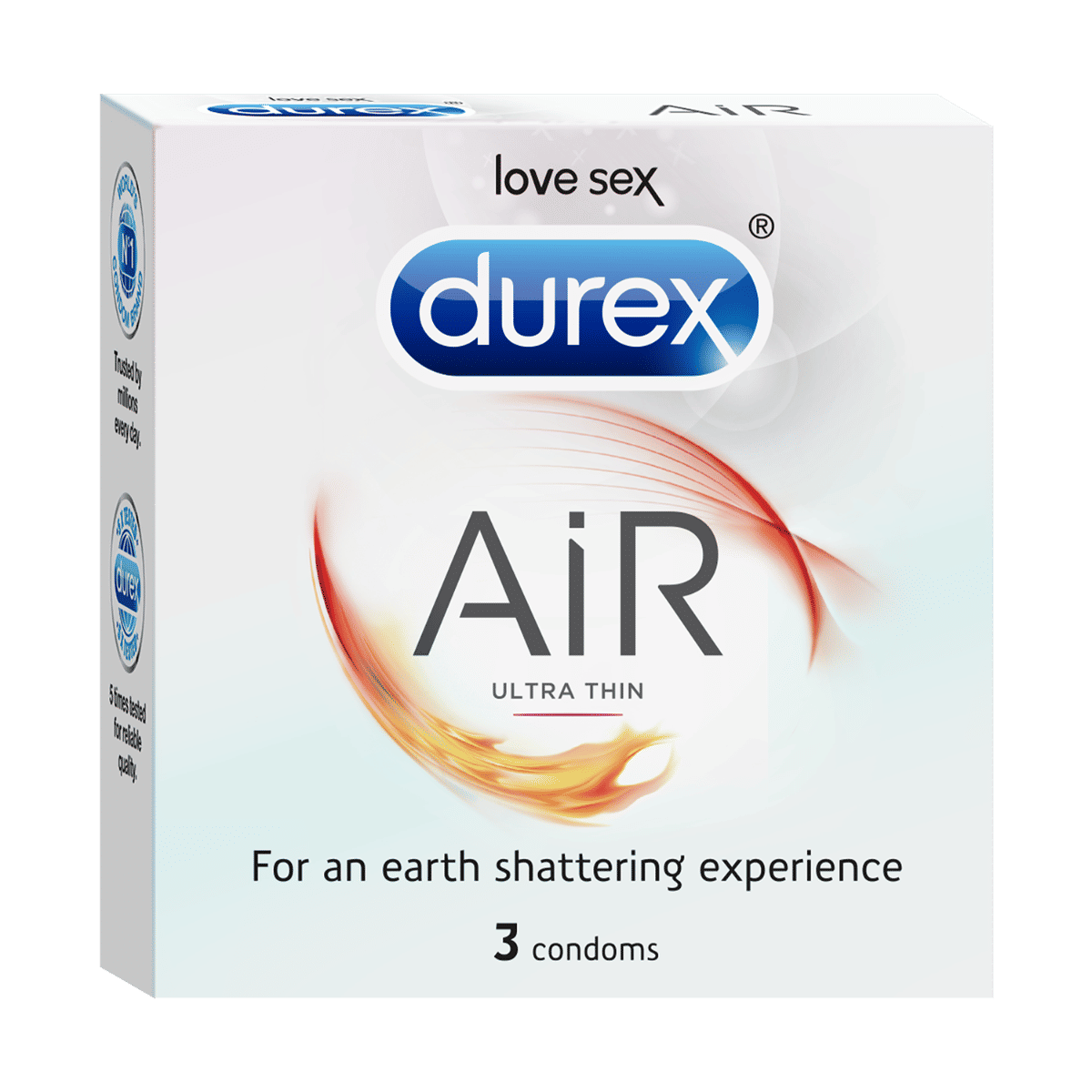 Durex Air Ultra Thin Condoms, 3 Count, Pack of 1 Durex Air Ultra Thin Condoms, 3 Count, Pack of 1