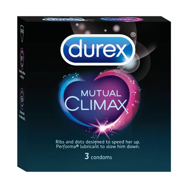 Durex Mutual Climax Condoms, 3 Count, Pack of 1
