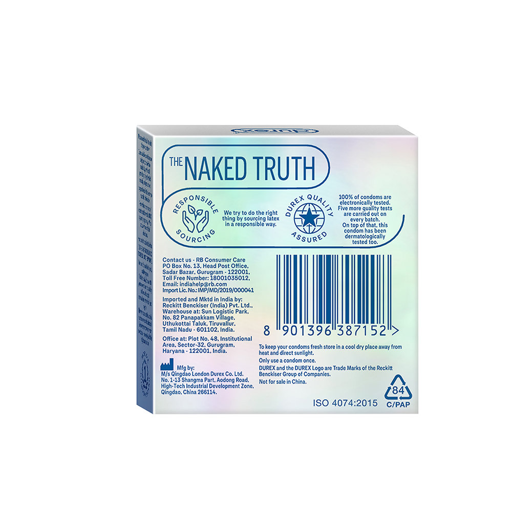 Durex Invisible Super Ultra Thin Condoms, 3 Count, Pack of 1 Durex Invisible Super Ultra Thin Condoms, 3 Count, Pack of 1